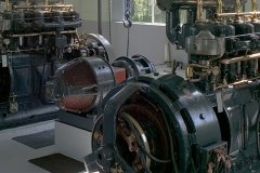 Original General Electric D.C. generators in powerhouse, Fort Plain