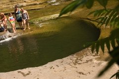 "The Pot That Washes Itself", a natural wonder in Canajoharie Creek.